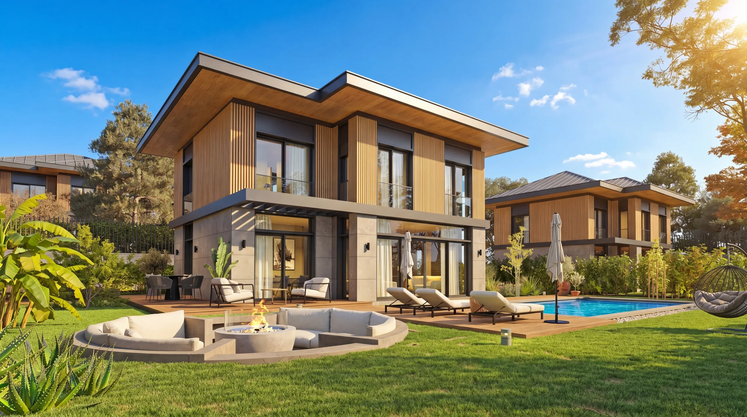 Villa Via — Beykoz'da orman dokusuna yaslanmış modern villa mimarisi